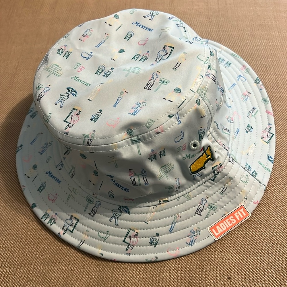 Masters 2024 Printed Blue Ladies Bucket Hat